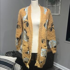 Charlotte Russe Textured Floral  Sweater